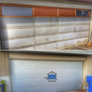 Garage Door Bent Panel Repair - ETS Garage Door Of Portland
